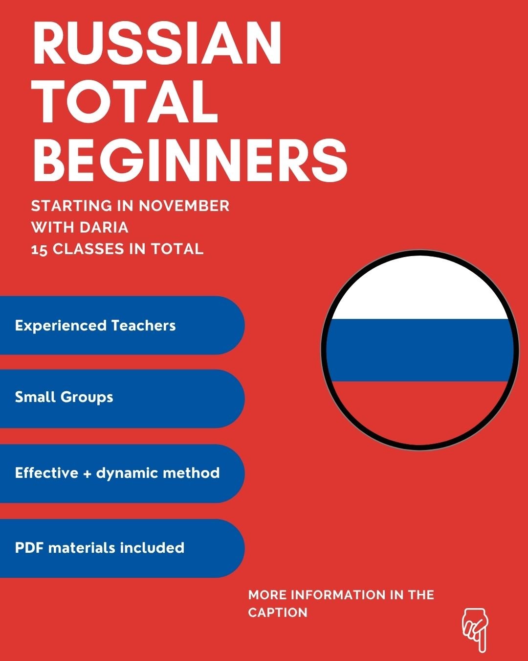 Information about the Russian course at Language Atelier