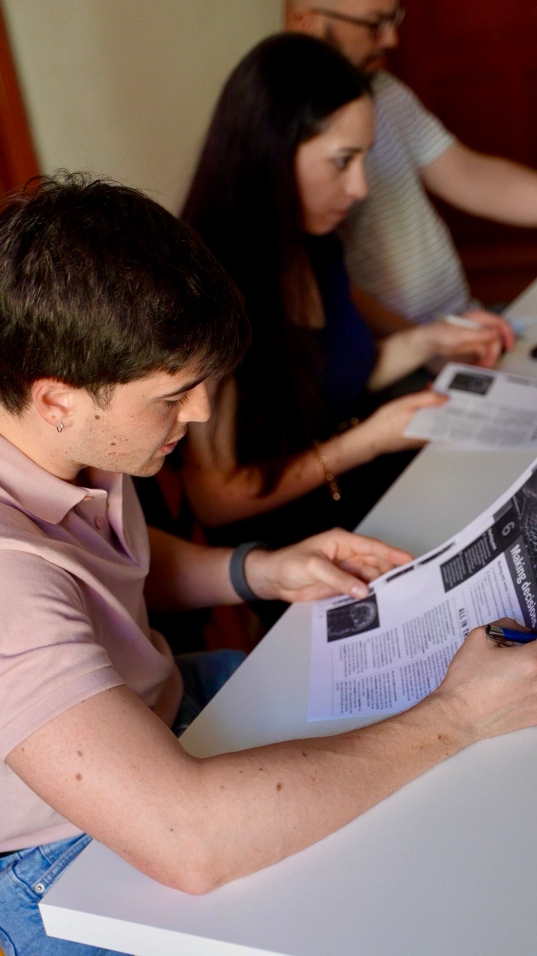 32 Students during a Lesson at Language Atelier School in Prague